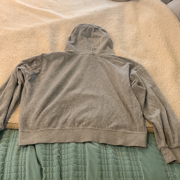 Polo Ralph Lauren grey velour sweatsuit hoodie size s p and pants size xs tp - Picture 5 of 10